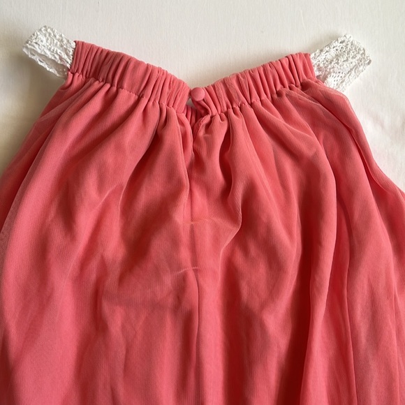Peaches 'N Cream Coral Dress Girl's Size 8 - Picture 6 of 11